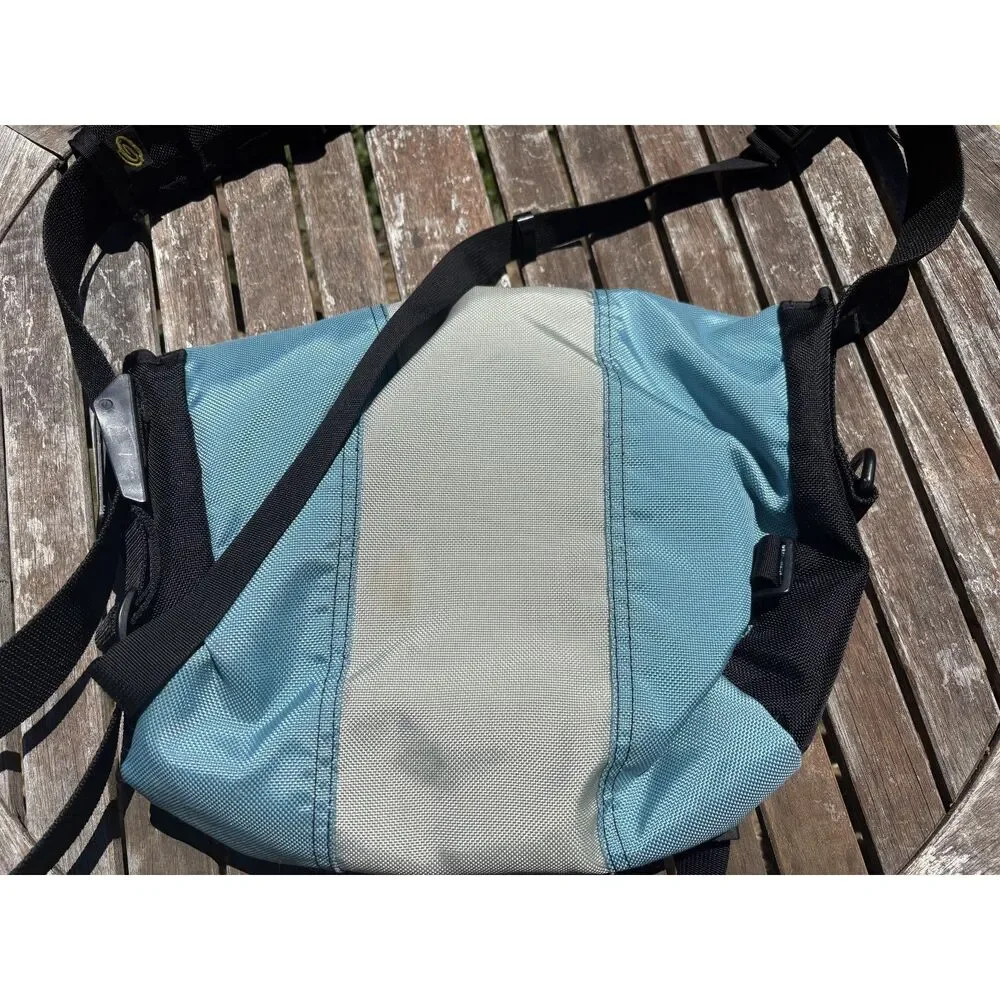 Timbuk2 Custom Classic Messenger Bag designed in SF Blue Gray Yellow